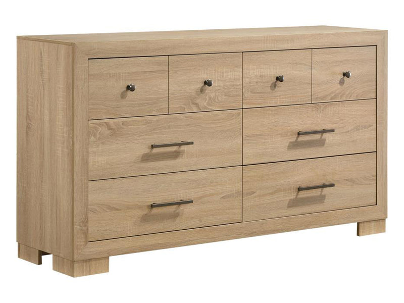Arielle  61" Wide 6 Drawer Dresser With Mirror