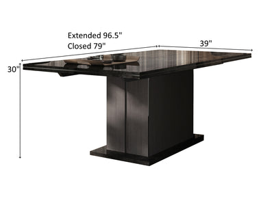 Aris 96.5" / 79" Wide Extendable Dining Table