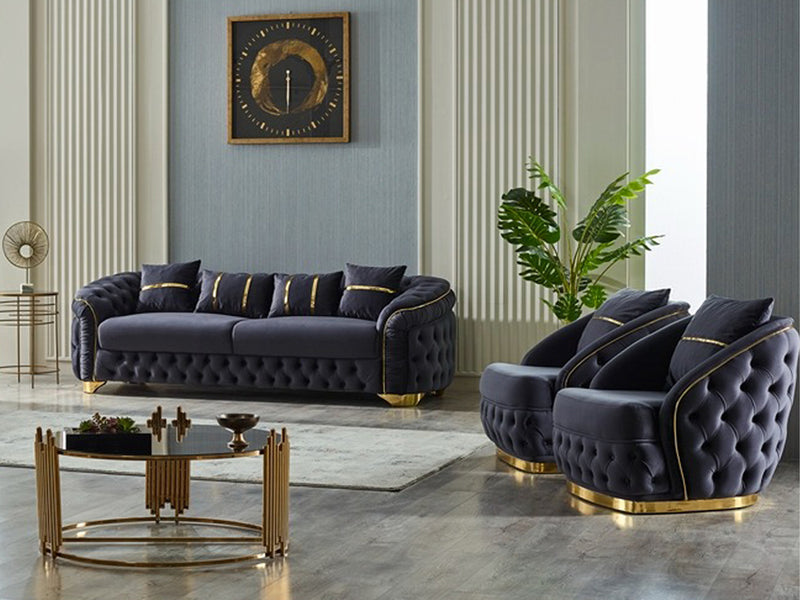 Arizona 92" Wide Tufted Sofa