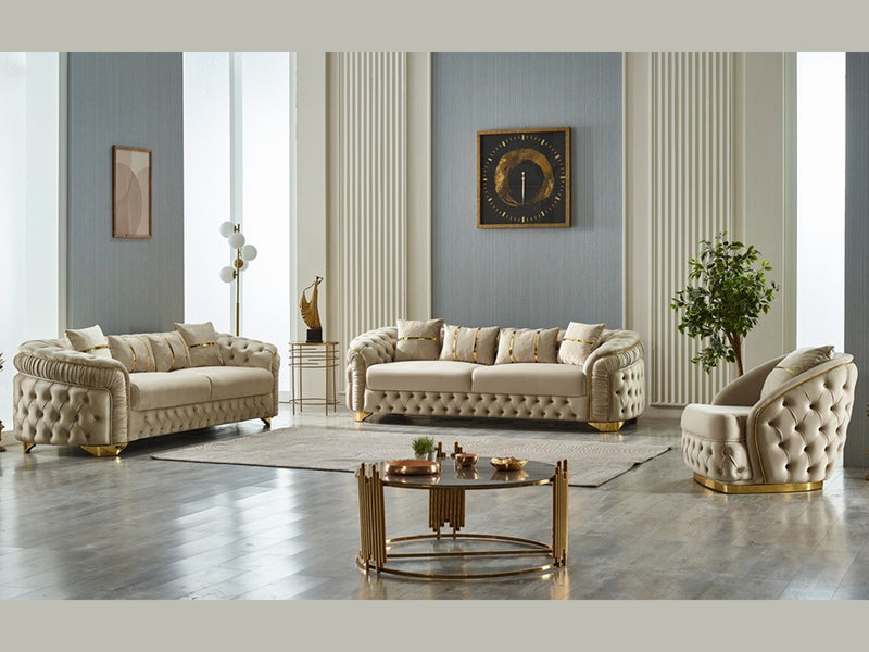 Arizona 92" Wide Tufted Sofa