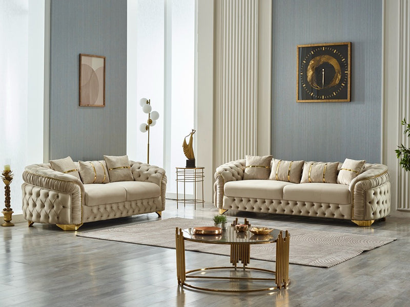 Arizona 92" Wide Tufted Sofa