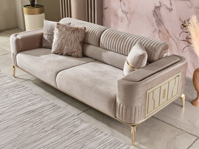 Armoni 72" Wide Square Arm Extendable Loveseat