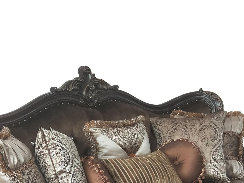 Aroma Cherry Wood Finish Traditional  Living Room Set