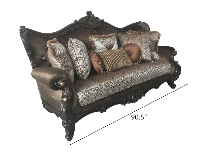 Aroma Cherry Wood Finish Traditional  Living Room Set