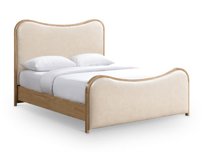 Arvada Light Wooden Frame Leather Kid Platform Bed