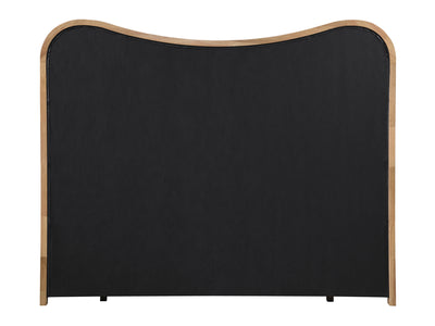 Arvada Light Wooden Frame Leather Platform Bed