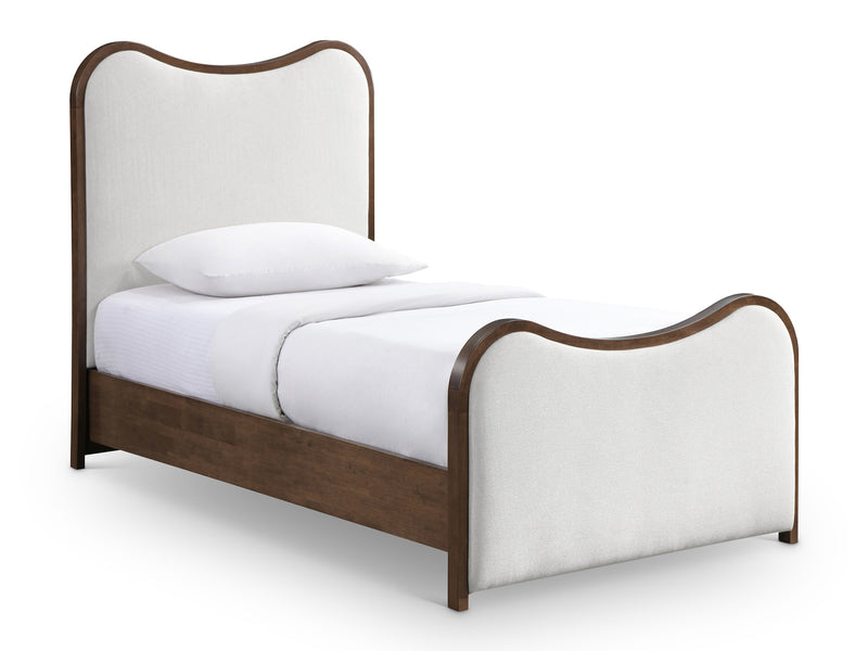 Arvada Wooden Frame Linen Kid Platform Bed