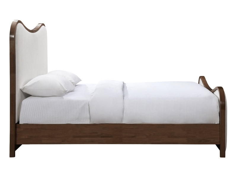 Arvada Wooden Frame Linen Kid Platform Bed