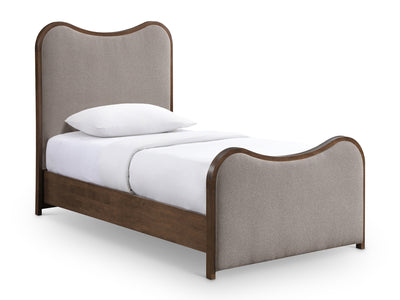Arvada Wooden Frame Linen Kid Platform Bed