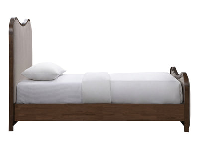 Arvada Wooden Frame Linen Kid Platform Bed