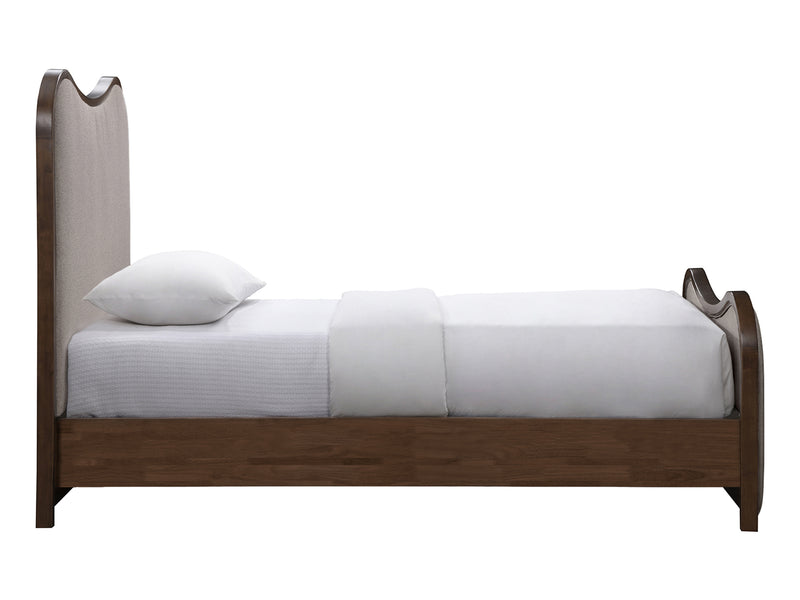 Arvada Wooden Frame Linen Kid Platform Bed