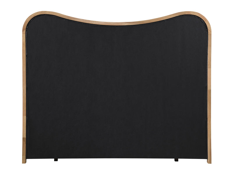 Arvada Light Wooden Frame Linen Kid Platform Bed