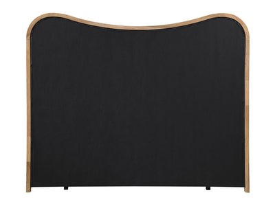 Arvada Light Wooden Frame Linen Platform Bed