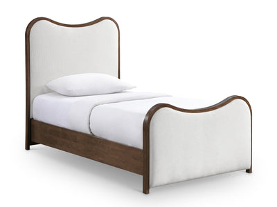 Arvada Wooden Frame Linen Kid Platform Bed