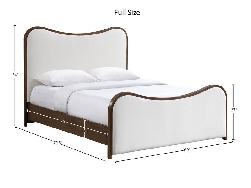 Arvada Wooden Frame Linen Kid Platform Bed