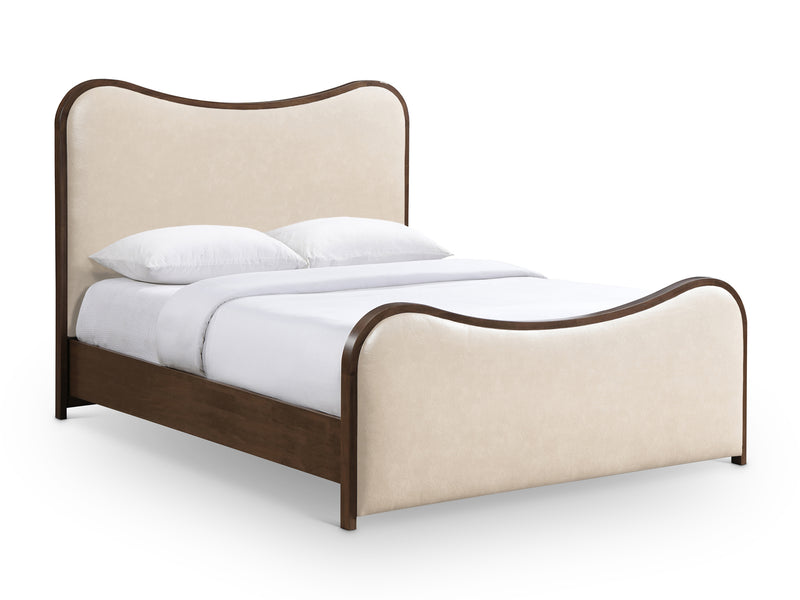 Arvada Wooden Frame Leather Platform Bed