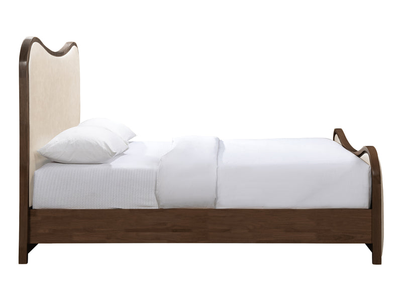 Arvada Wooden Frame Leather Kid Platform Bed