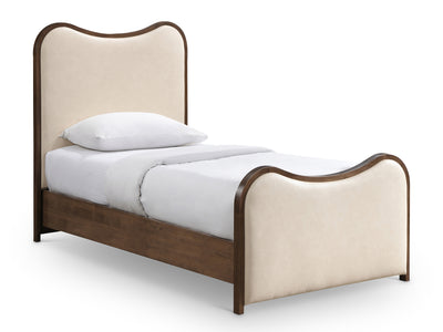 Arvada Wooden Frame Leather Kid Platform Bed