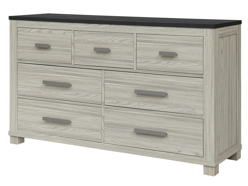 Ashley 62" Wide 7 Drawer Dresser With Mirror