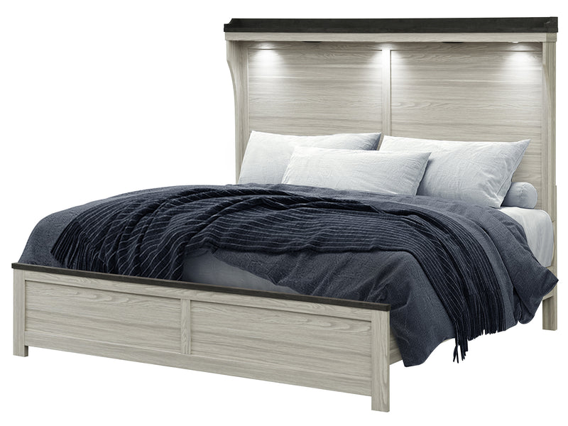 Ashley Platform Bed With LED and Speaker