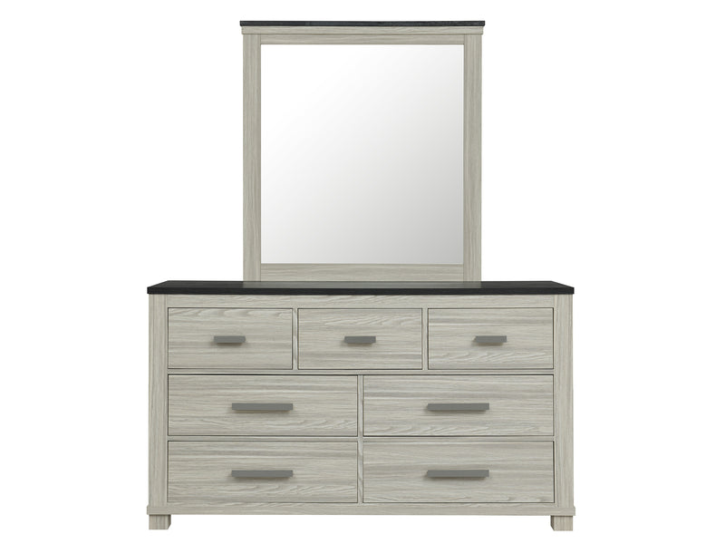 Ashley 62" Wide 7 Drawer Dresser With Mirror