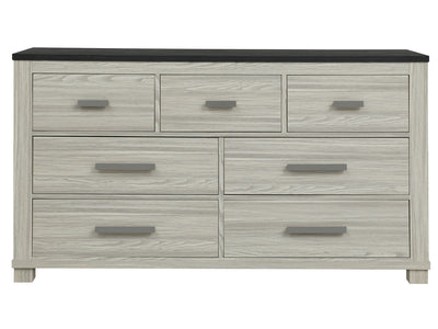 Ashley 62" Wide 7 Drawer Dresser With Mirror
