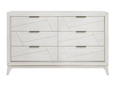 Asteria 1355 62" Wide 6 Drawer Dresser With Mirror