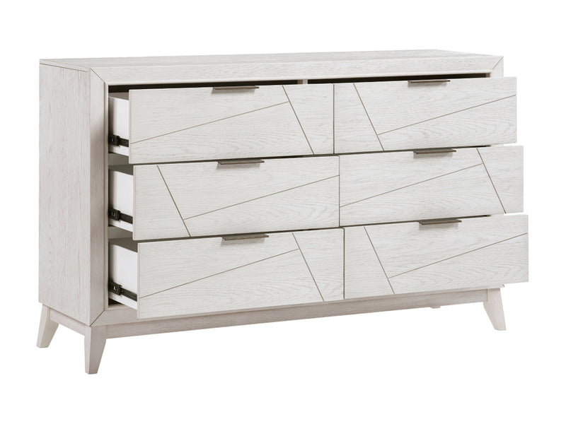 Asteria 1355 62" Wide 6 Drawer Dresser With Mirror
