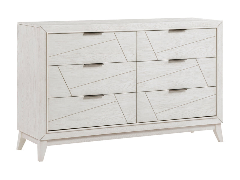 Asteria 1355 62" Wide 6 Drawer Dresser With Mirror