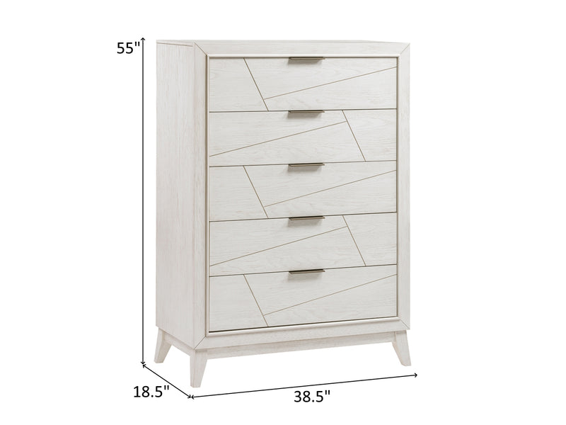 Asteria 1355 38.5" Wide 5 Drawer Chest