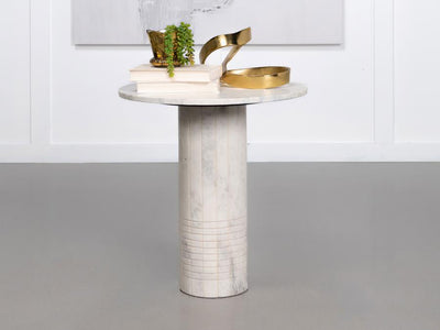 Astoria 23.5" Tall Marble End Table