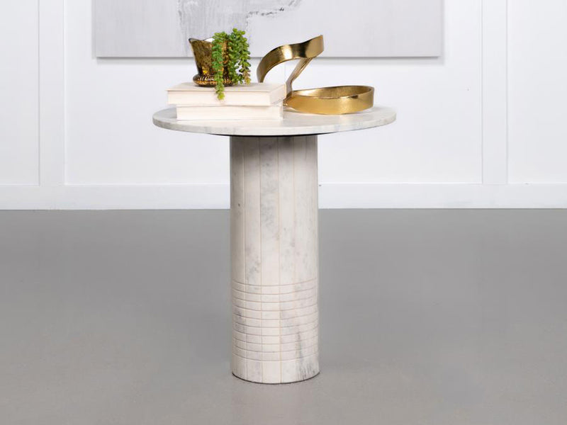 Astoria 23.5" Tall Marble End Table