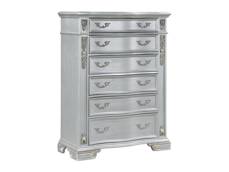 Massa Atlas B581 40" Wide 6 Drawer Chest