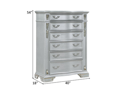 Massa Atlas B581 40" Wide 6 Drawer Chest