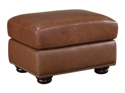 Attleboro 9270 27.5" Wide Leather Ottoman