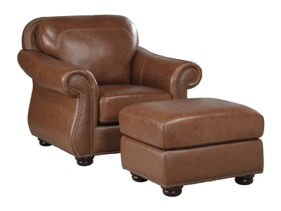 Attleboro 9270 42" Wide Leather Armchair