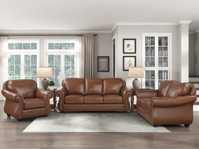 Attleboro 9270 42" Wide Leather Armchair