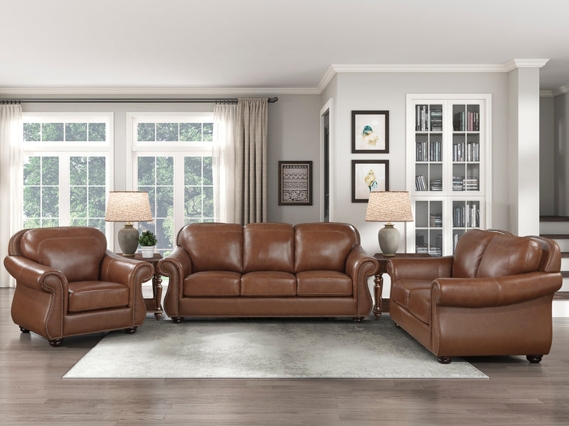 Attleboro 9270 42" Wide Leather Armchair