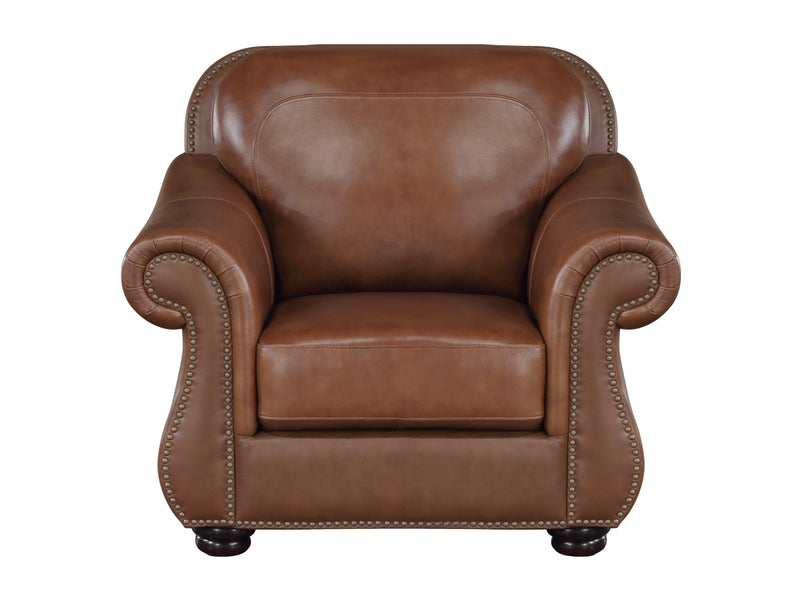 Attleboro 9270 42" Wide Leather Armchair