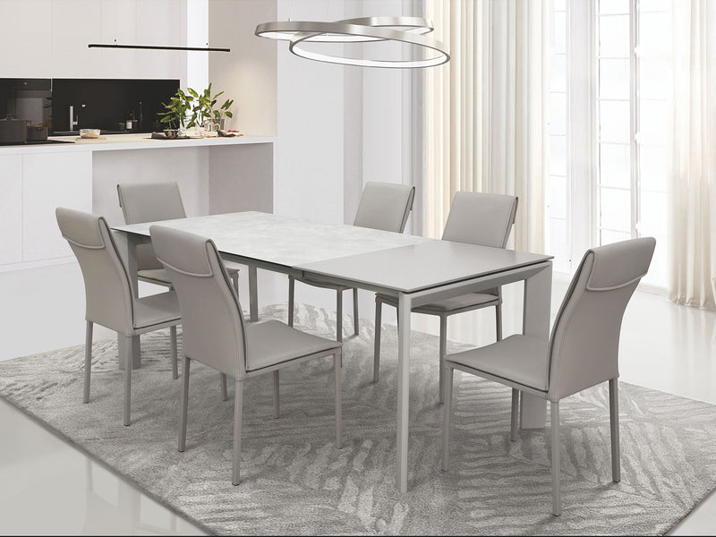 Aurora Es 6 Person Extendable Dining Room Set