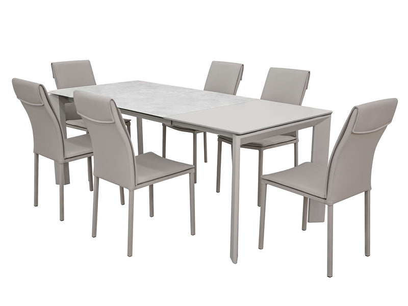 Aurora Es 6 Person Extendable Dining Room Set