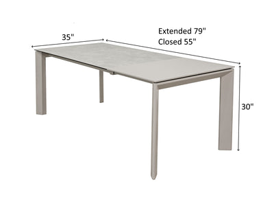 Aurora Es 6 Person Extendable Dining Room Set