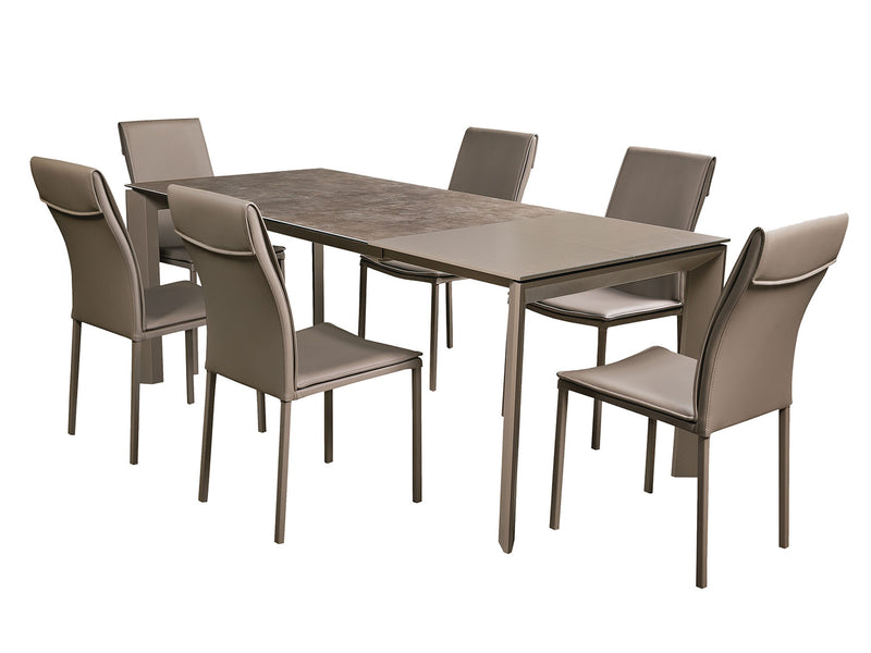 Aurora Es 6 Person Extendable Dining Room Set