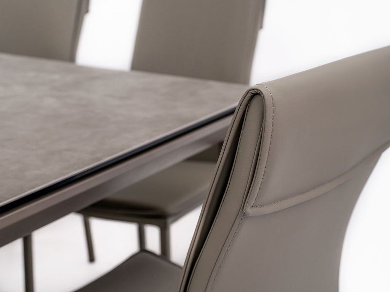 Aurora Es 6 Person Extendable Dining Room Set