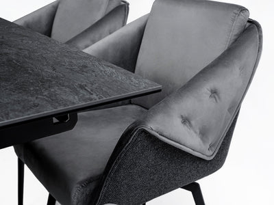 Aurora Onyx 6 Person Dining Room Set