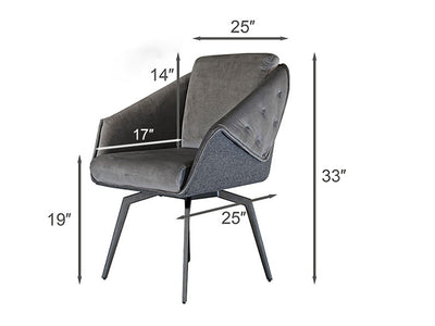 Aurora Onyx 6 Person Dining Room Set