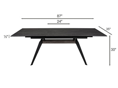 Aurora Onyx 6 Person Dining Room Set