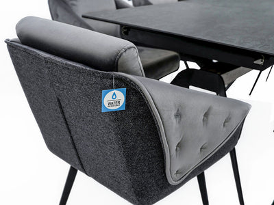 Aurora Onyx 6 Person Dining Room Set