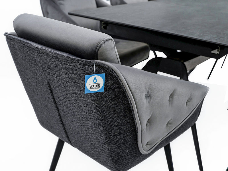 Aurora Onyx 6 Person Dining Room Set