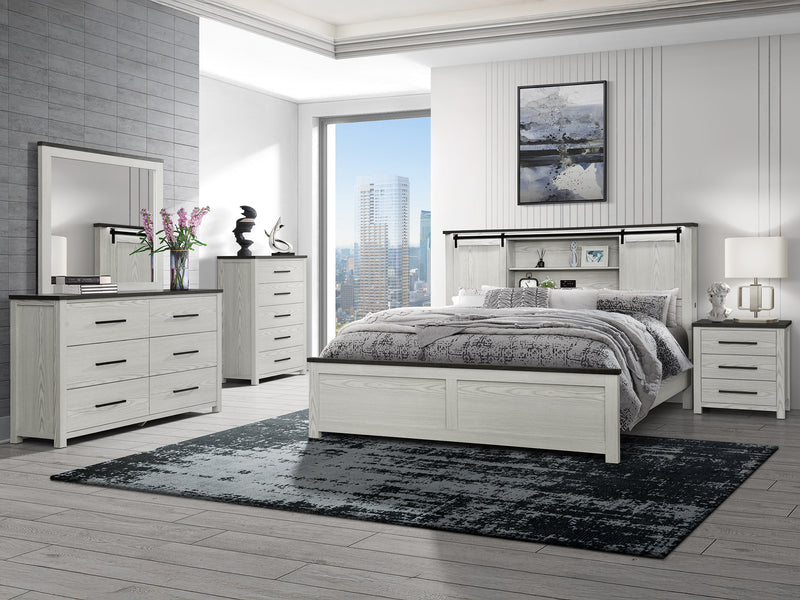 Ava Glo 35.4" Wide 5 Drawer Chest